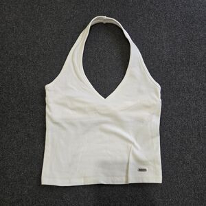 White Halter Top